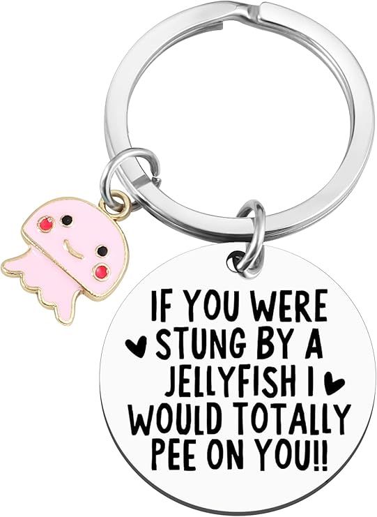Jellyfish Key Ring