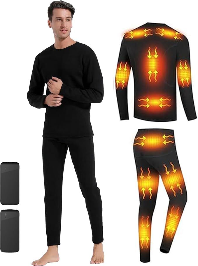 Men's Heated Thermal Underwear Set