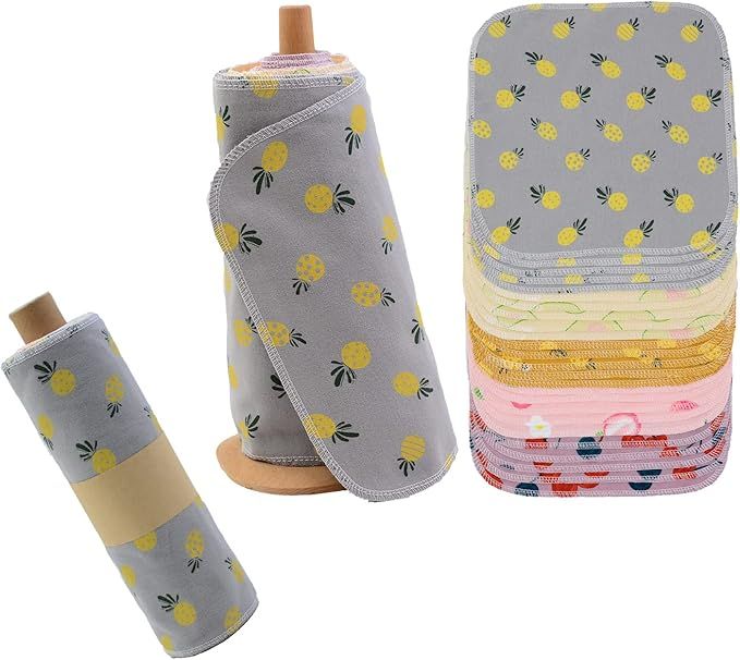 Paperless Towels Roll Washable Cotton Cloth