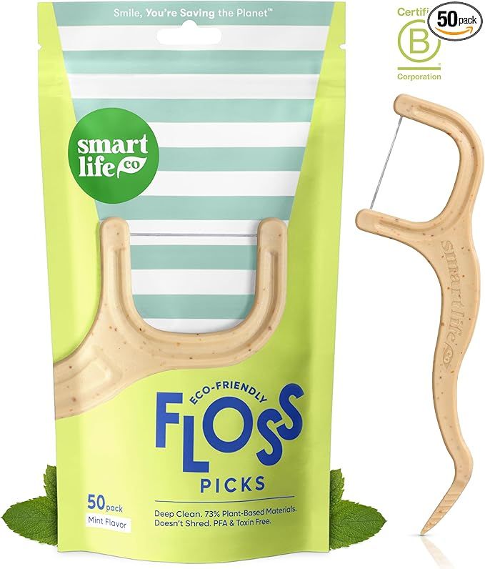 SmartLifeco Eco-Friendly Dental Floss Picks