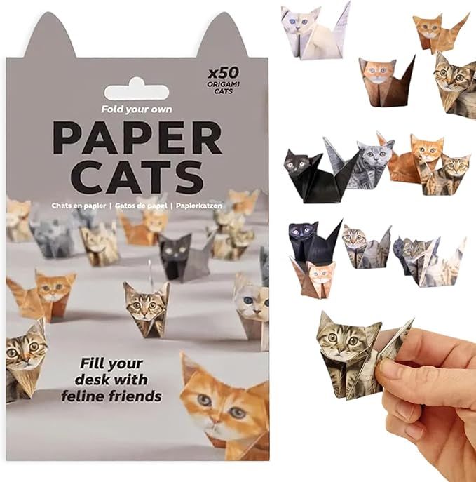 Treayes 3D Origami Paper Cats