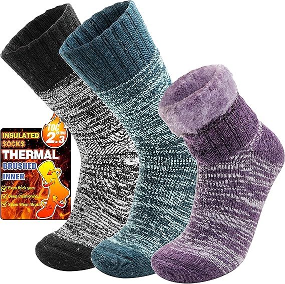 Winter Ski Thick Boot Insulated Socks for Cold Weather