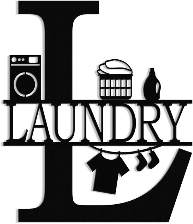 XORT Laundry Room Decor Sign, Vintage Metal Laundry Sign Wall Art for Modern Home