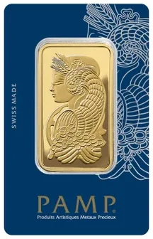 50 Gram Gold Bar PAMP Suisse Lady Fortuna (New In Assay)