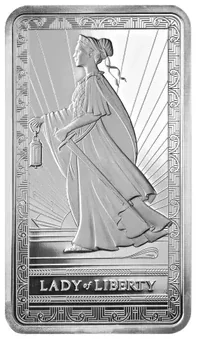 10 oz Silver Bar PAMP Lady of Liberty