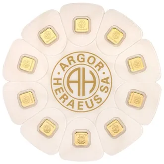 10 Gram Argor Heraeus Goldseed (New In Assay)