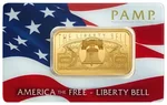 Costco 1 oz Gold Bar PAMP Liberty Bell