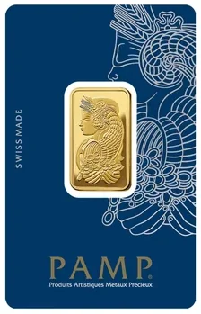 1/2 oz Gold Bar PAMP Suisse Lady Fortuna Veriscan (New In Assay)