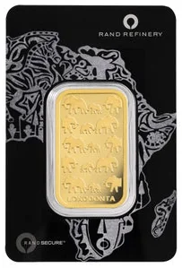 1 oz Gold Bar Rand Refinery (New in Assay)