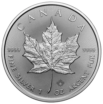 2026 1 oz Canadian Maple Leaf Silver Coin, 25-count