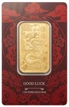 Costco 1 oz Gold Bar PAMP Suisse Good Luck Yellow Dragon (New in Assay)