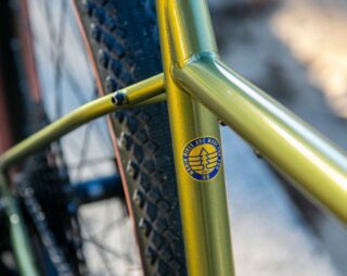 Marin Muirwoods RC bike frame detail.