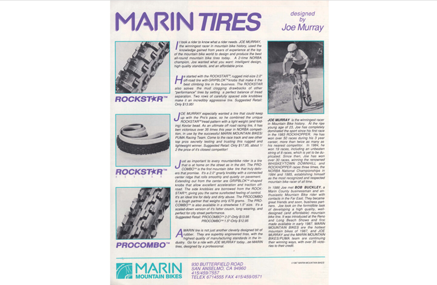 Marin Bikes The Marin Story