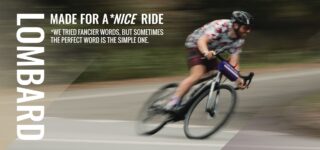 Man rides round corner on marin bikes lombard e