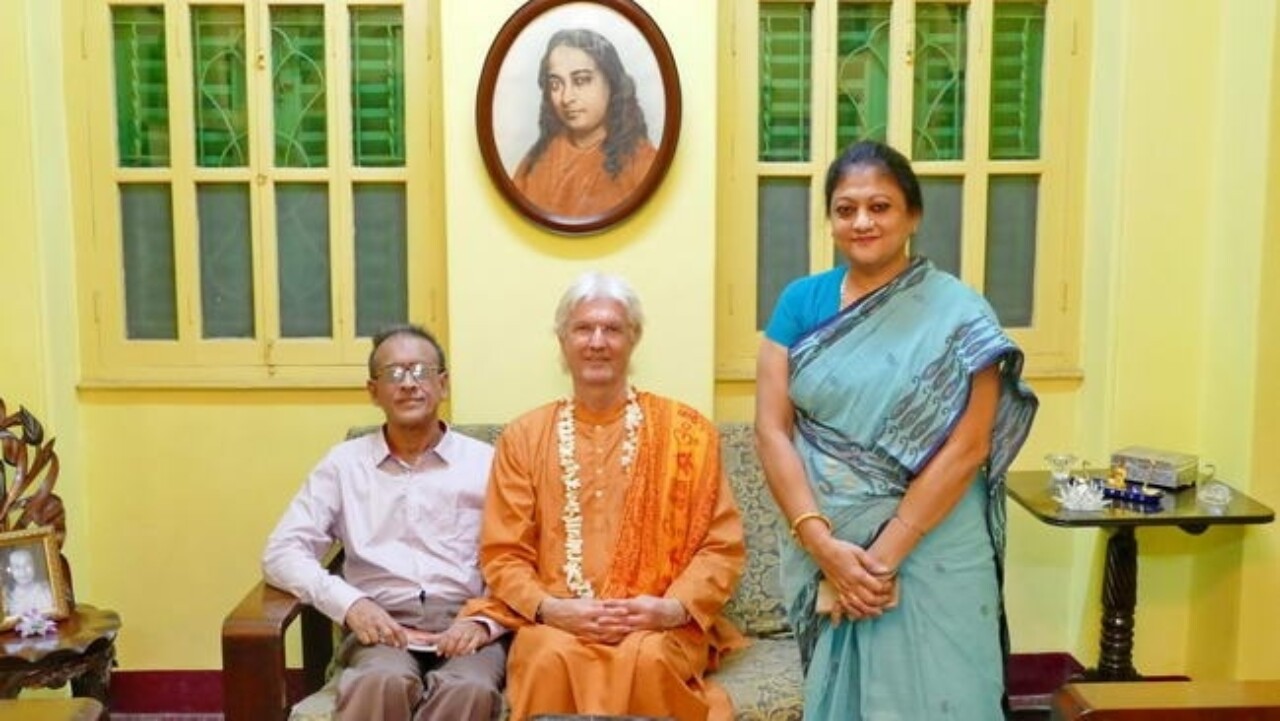 Brother Chidananda At Yogananda's Childhood Home