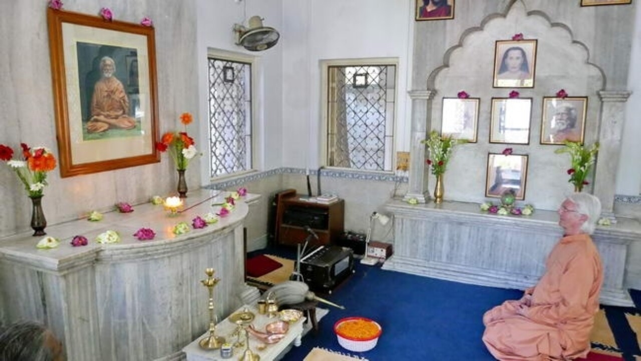 Brother Chidananda At Yogananda's Childhood Home