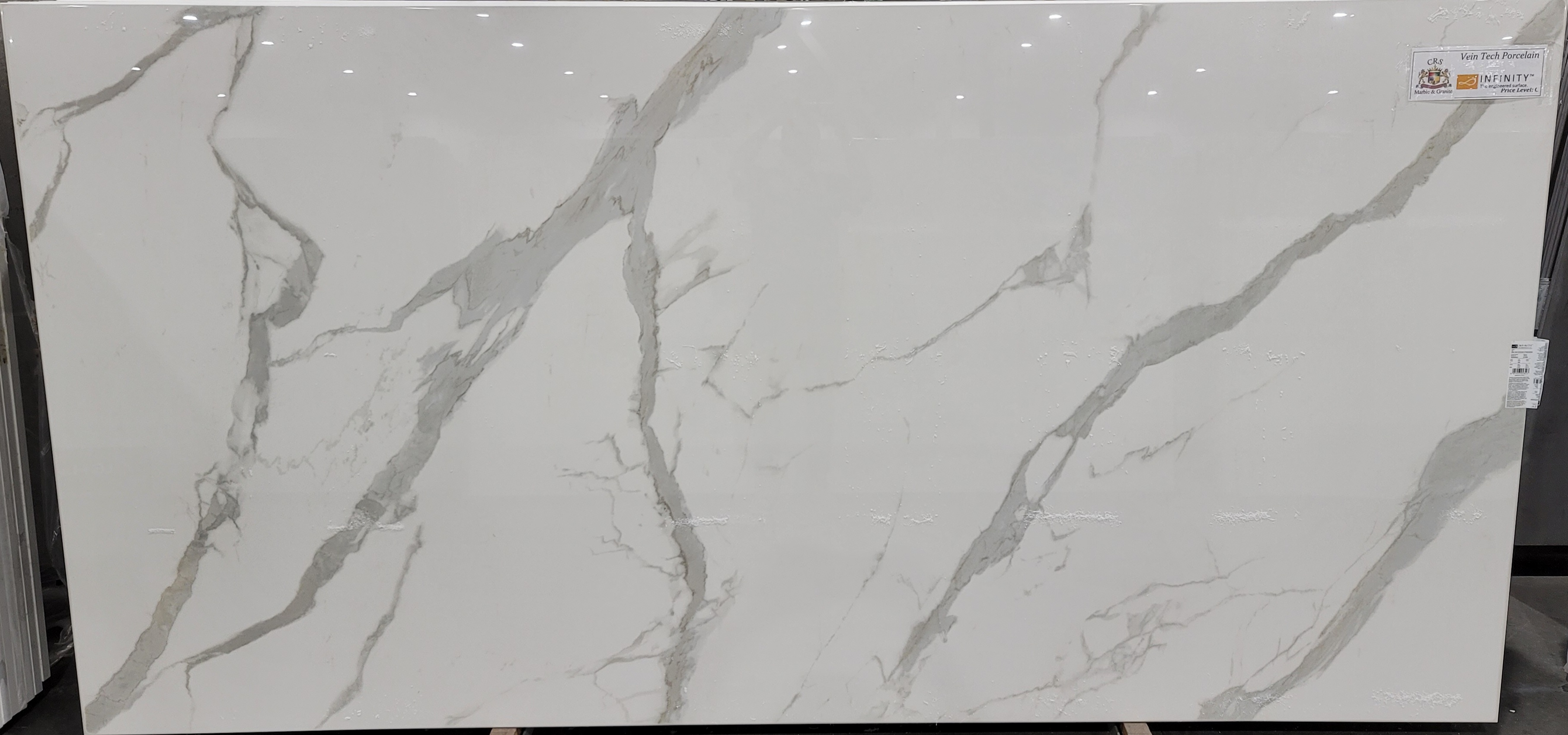 Thumbnail 2 of 2 for Infinity - Calacata Statuario Vein Tech Polished 20mm - Porcelain
