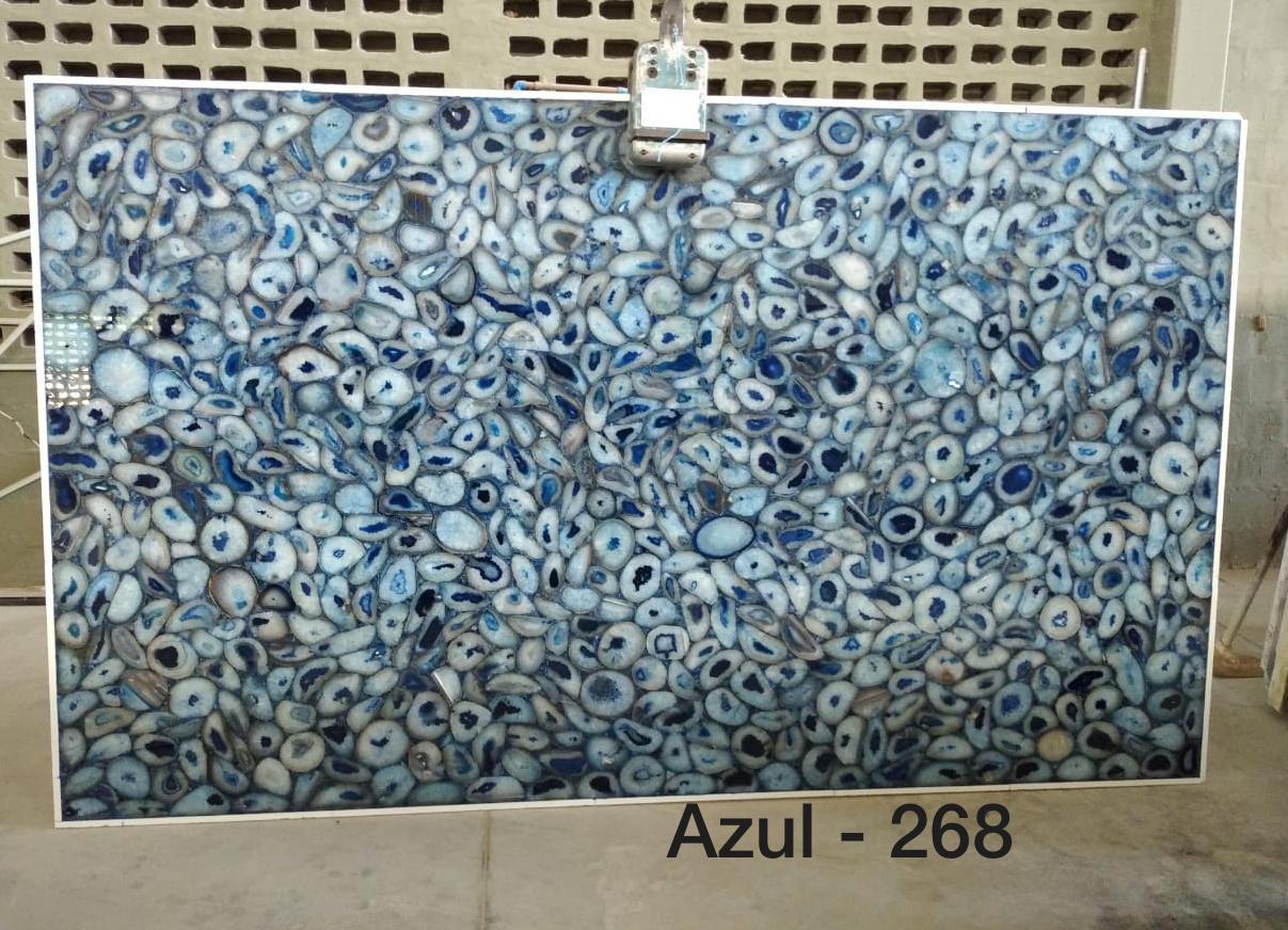 Lot 025215 — Blue Agate Semi-Precious