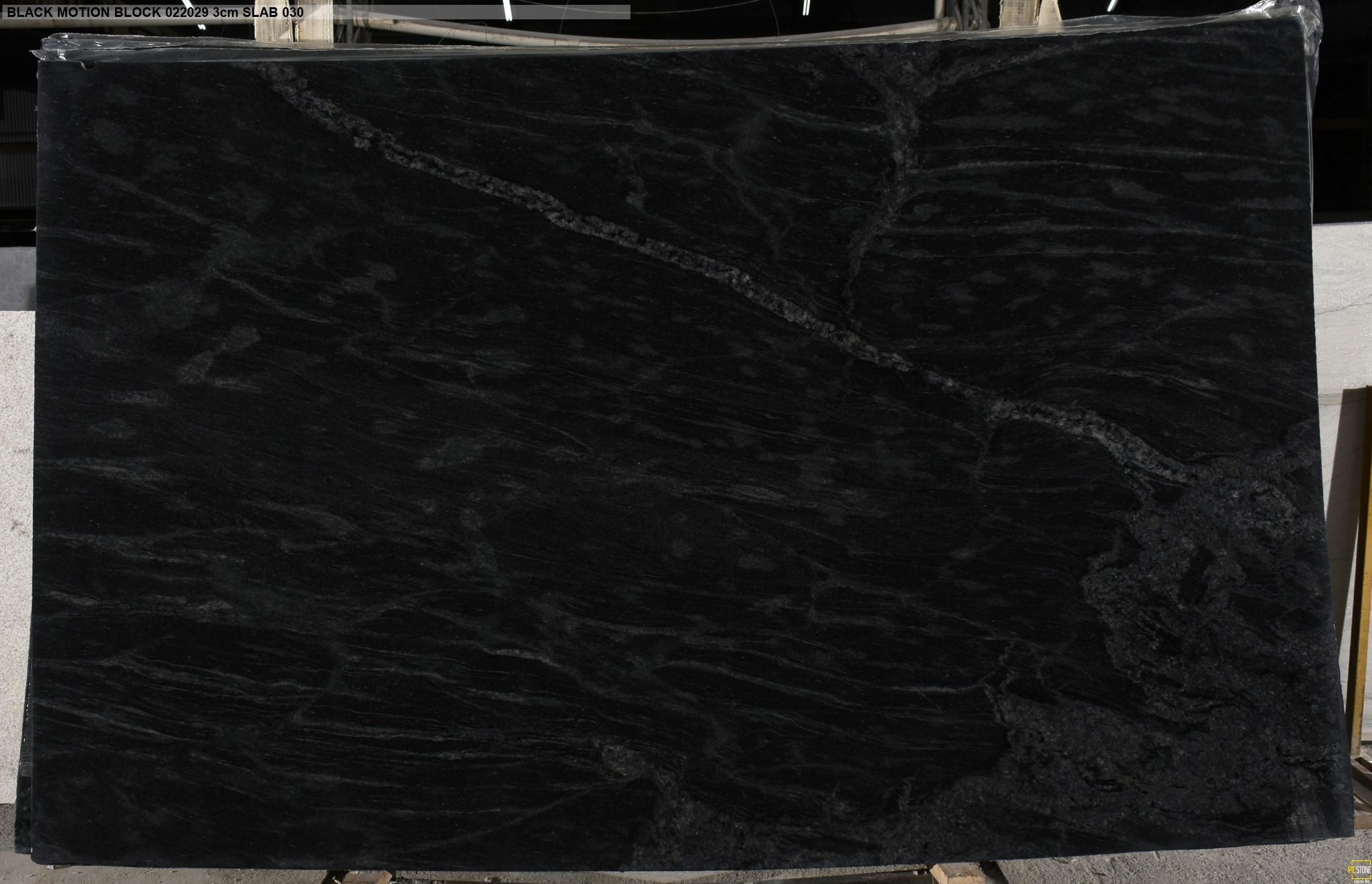 Black Motion Leather Granite slab