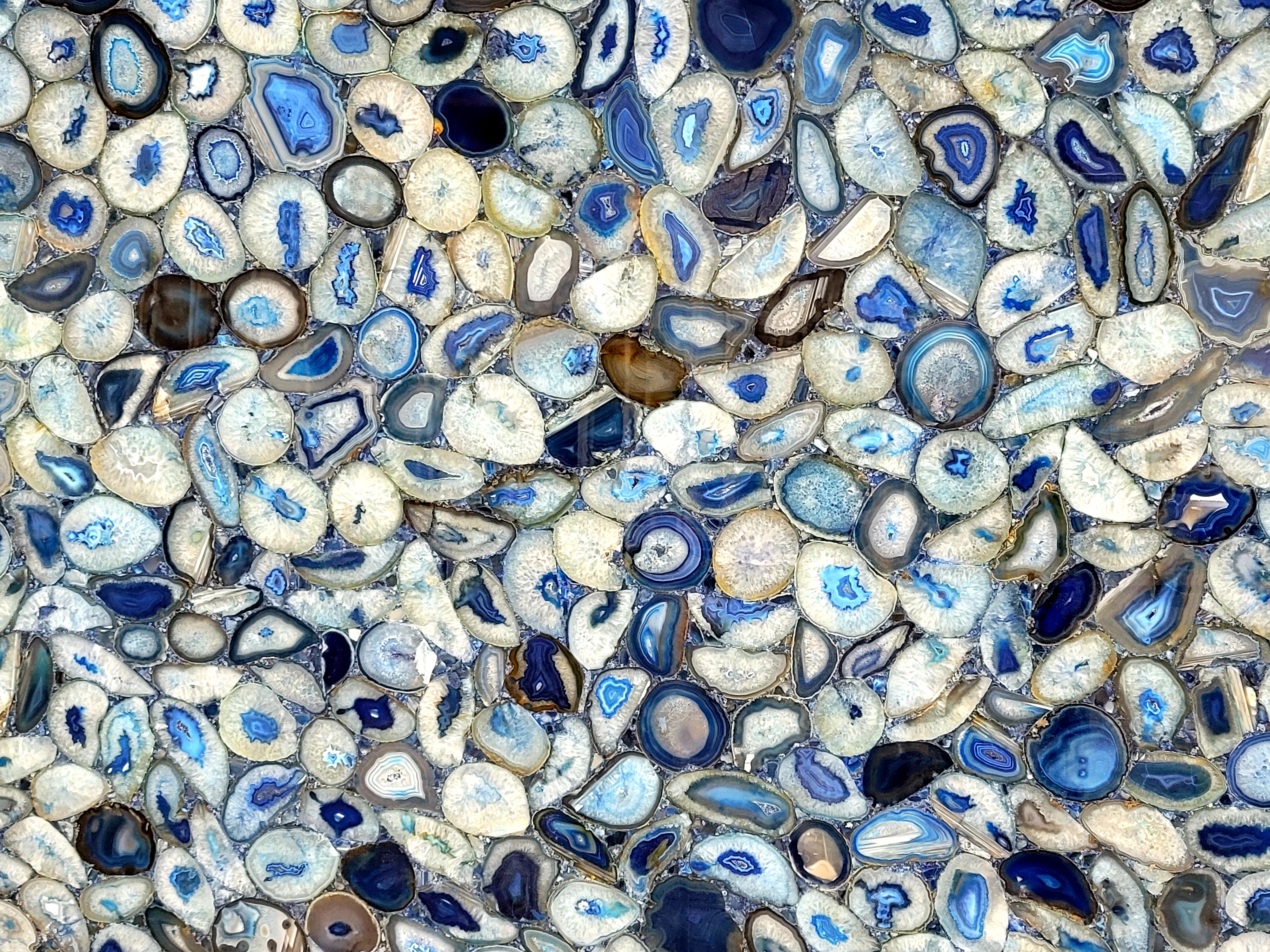 Blue Agate Semi-Precious Semi-Precious