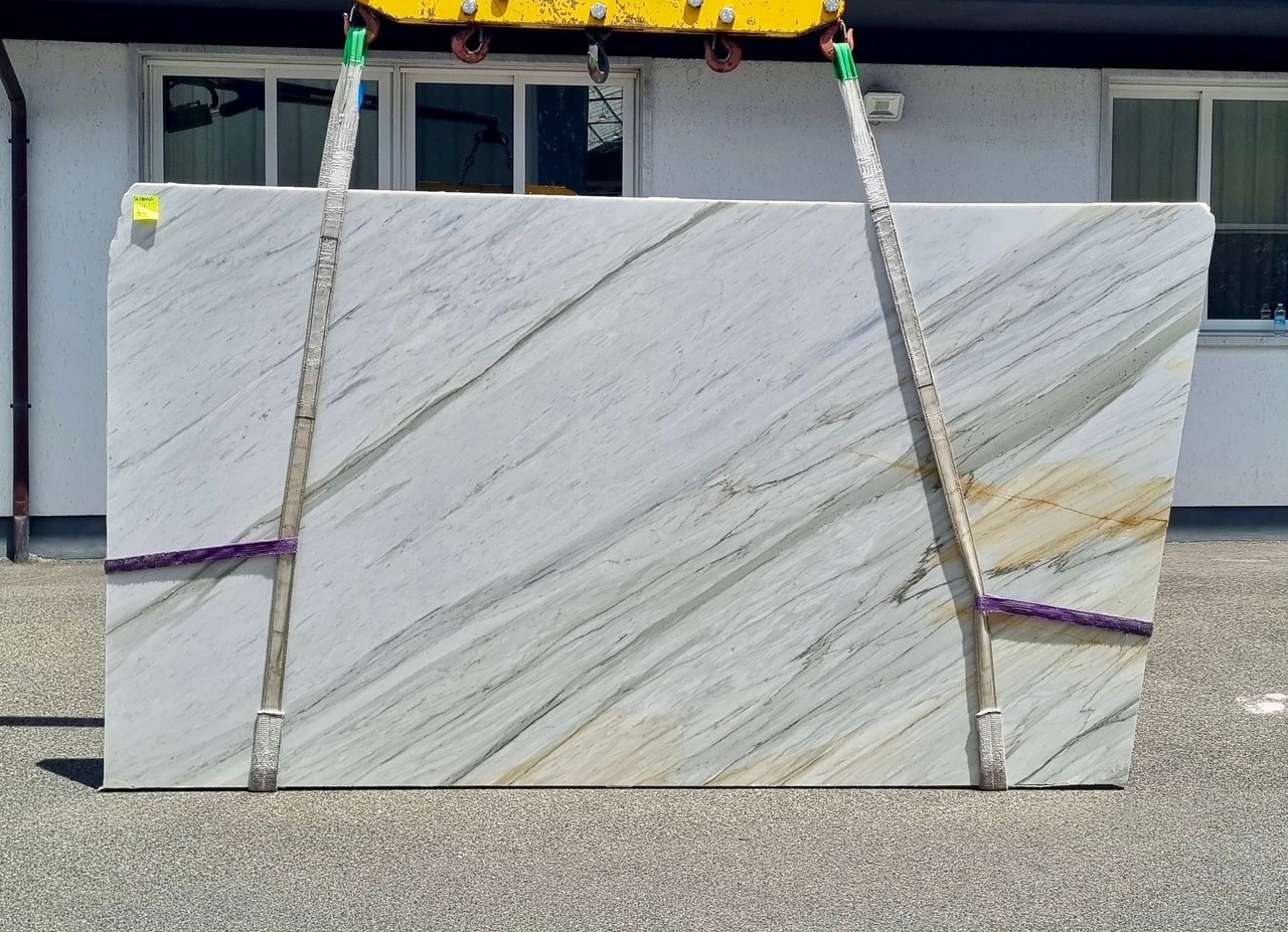 Thumbnail 2 of 2 for Calacata Cremo Honed Marble