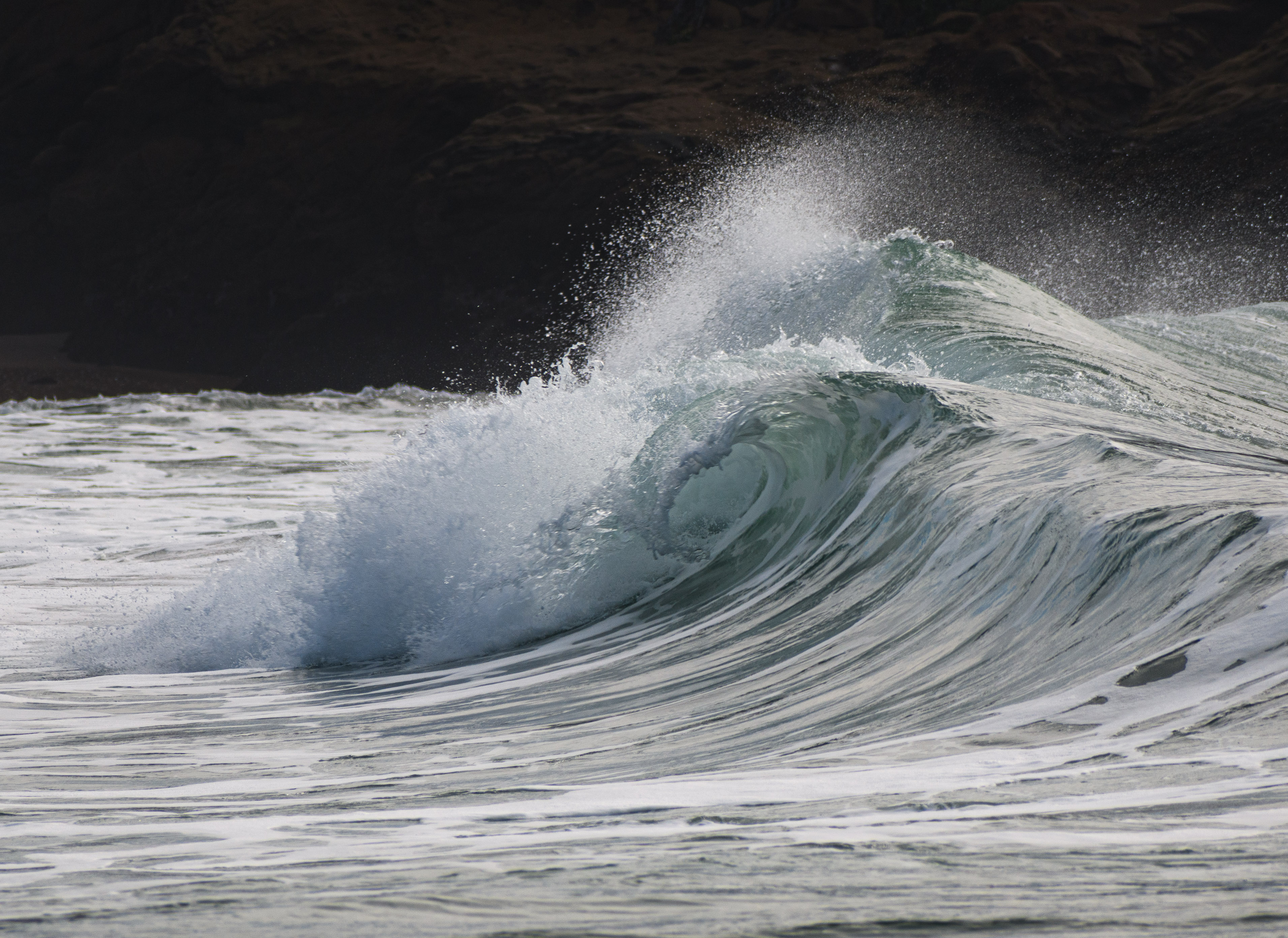 a crashing wave