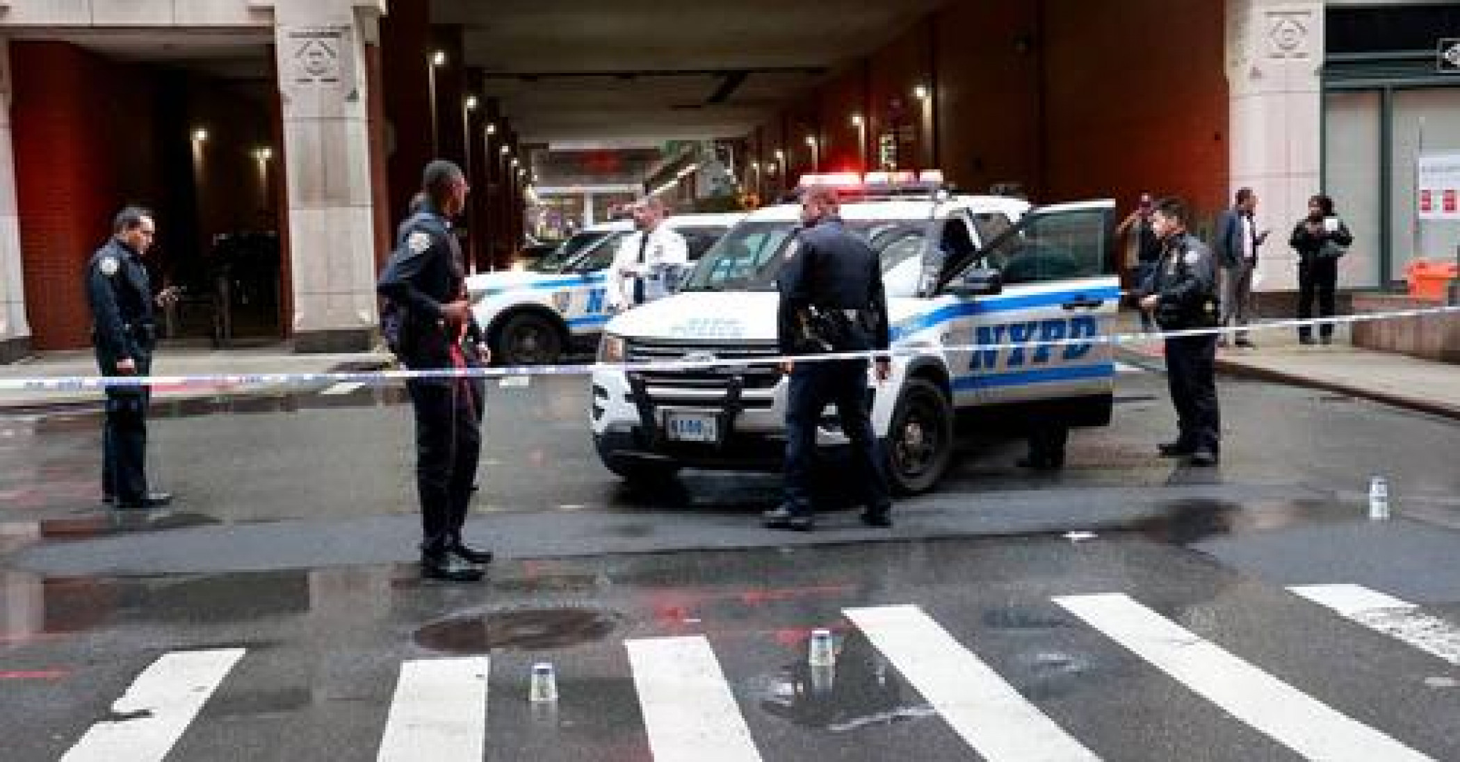 Panic at NYU campus in downtown Brooklyn after gunfire and a slashing