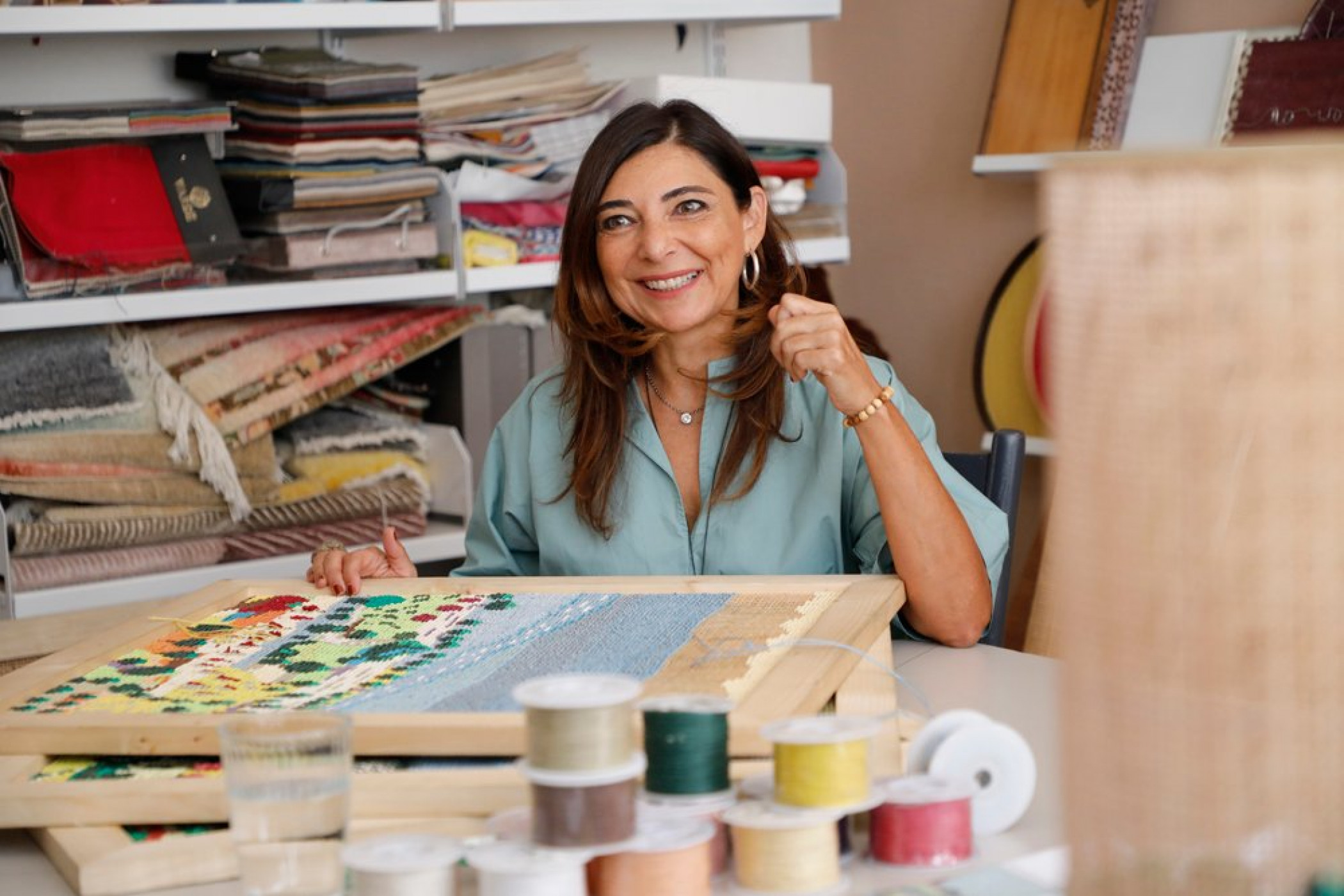 Nada Debs, a Lebanese face reflecting contemporary oriental decor