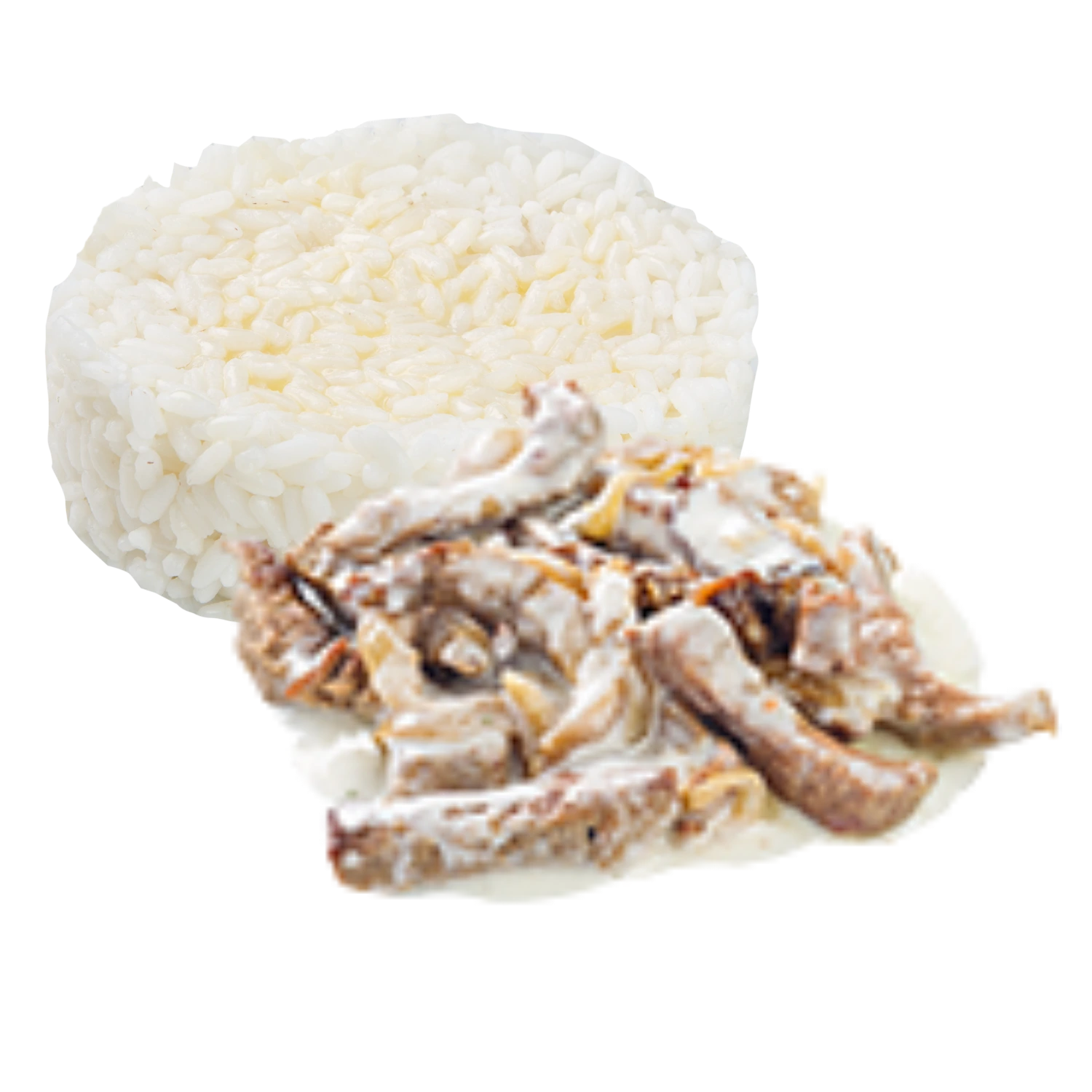 Куряче філе в грибному соусі з рисом