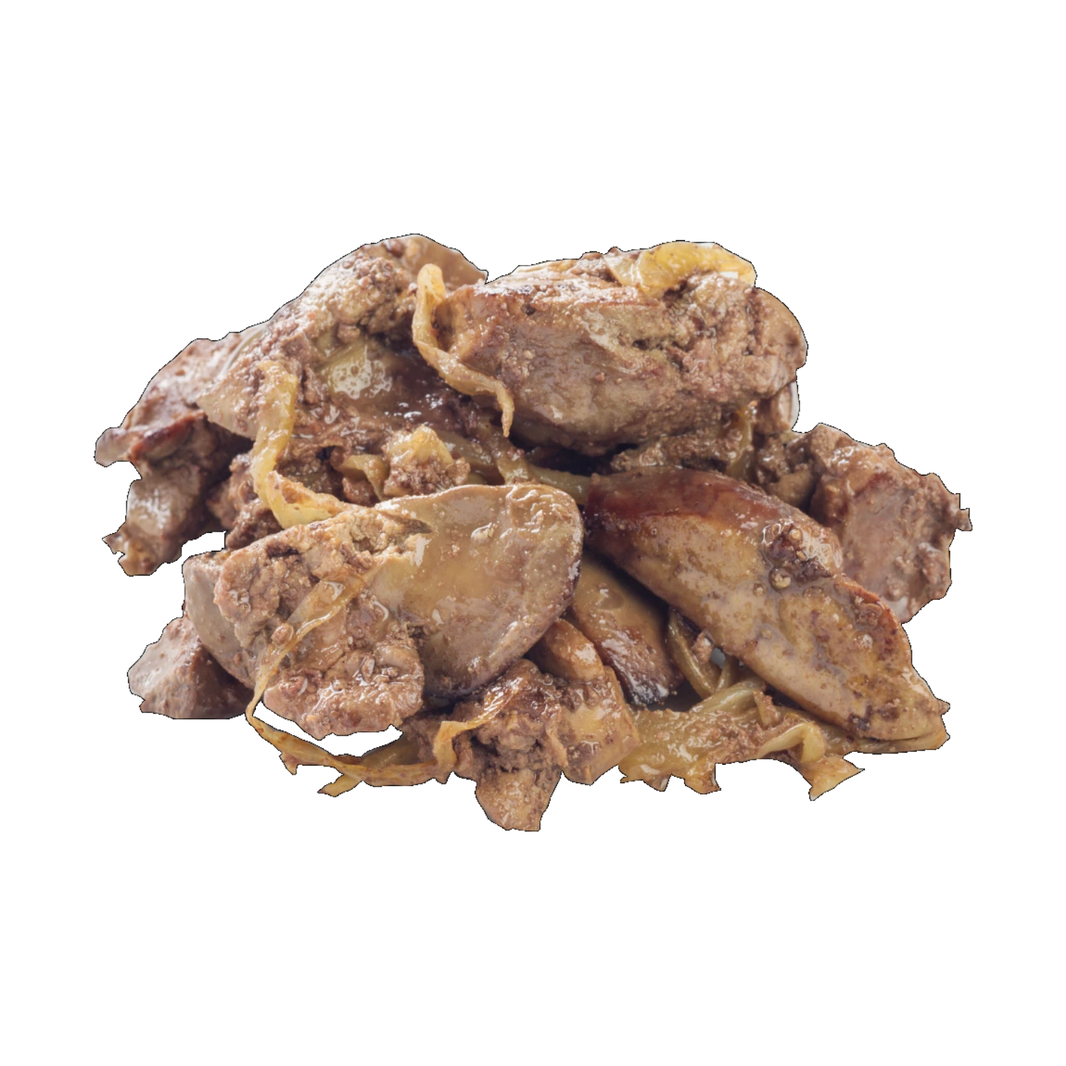 Печінка смажена з цибулею