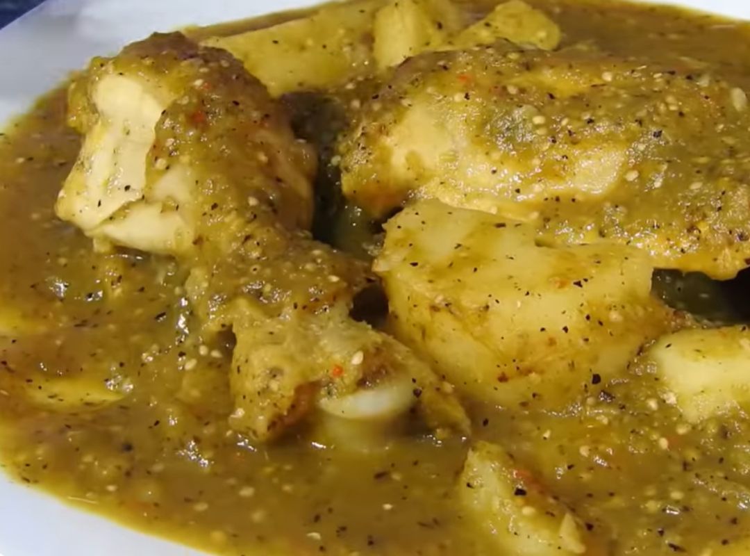 Pollo en salsa verde