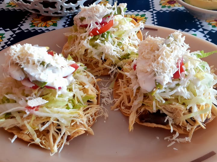 Tostadas de pollo