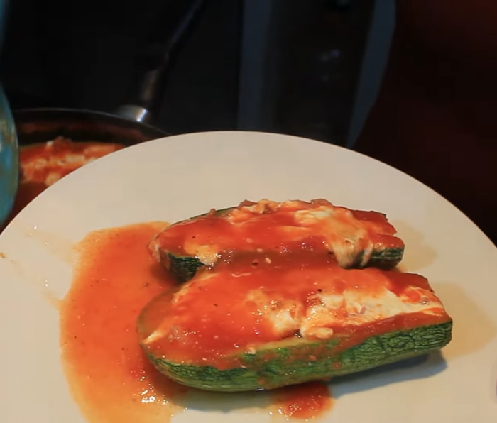 Calabazas rellenas con queso