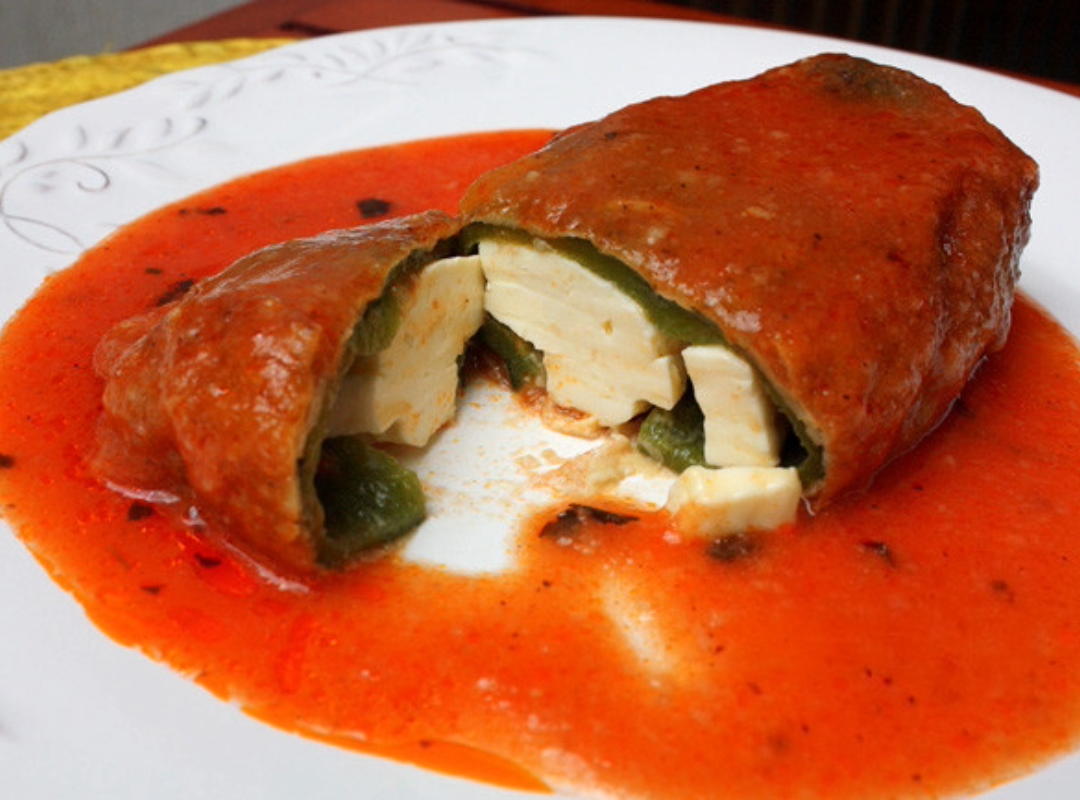 Chiles rellenos de queso