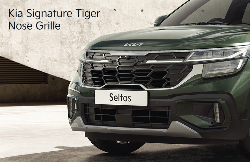 A bold new design with more style and attitude. The exterior design of the new Seltos highlights its bold traits. The reinvented Seltos is here to take on every road.