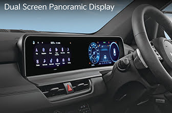 Gives you an immersive and futuristic drive experience.