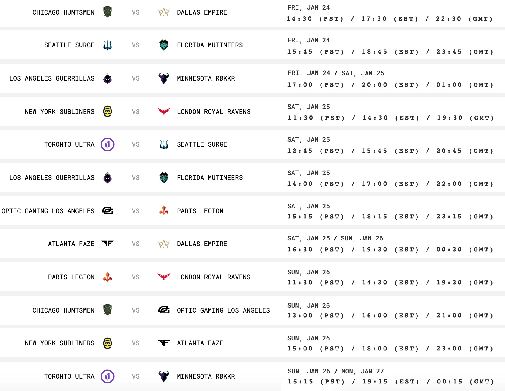 How to watch Call of Duty League Launch Weekend Dexerto