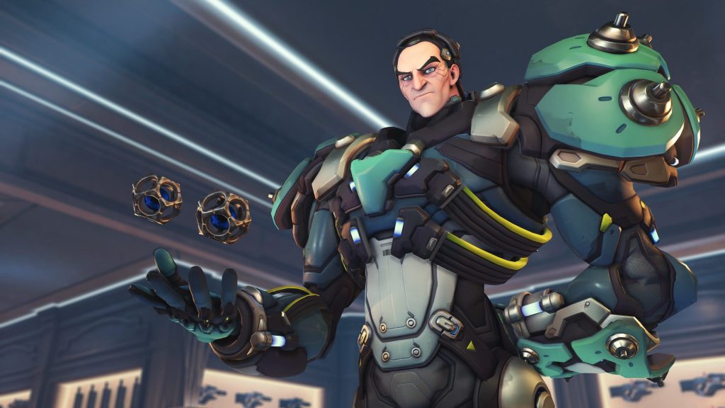 Sigma smiles as he grips his spheres