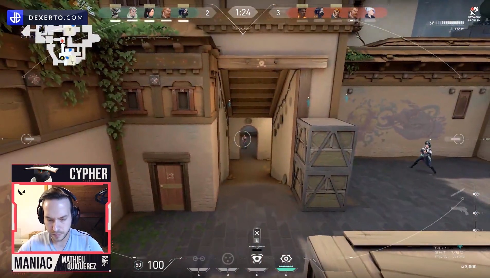 Cypher's Spycam in Valorant.