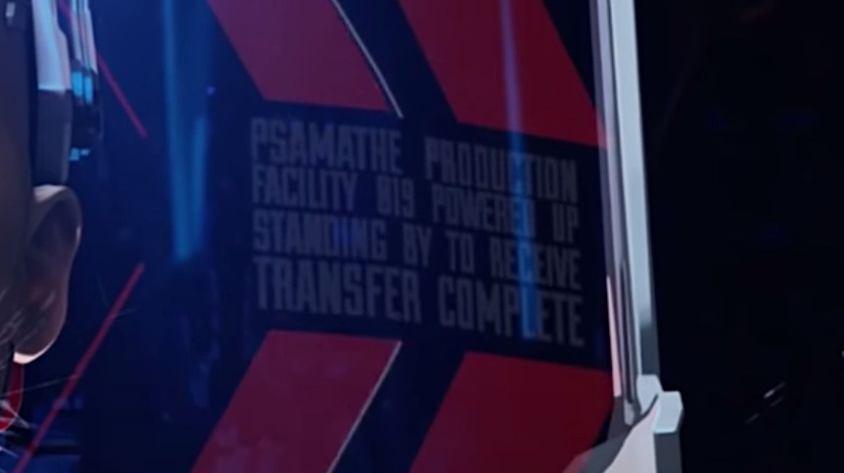 Psamathe written in Apex Legends trailer.