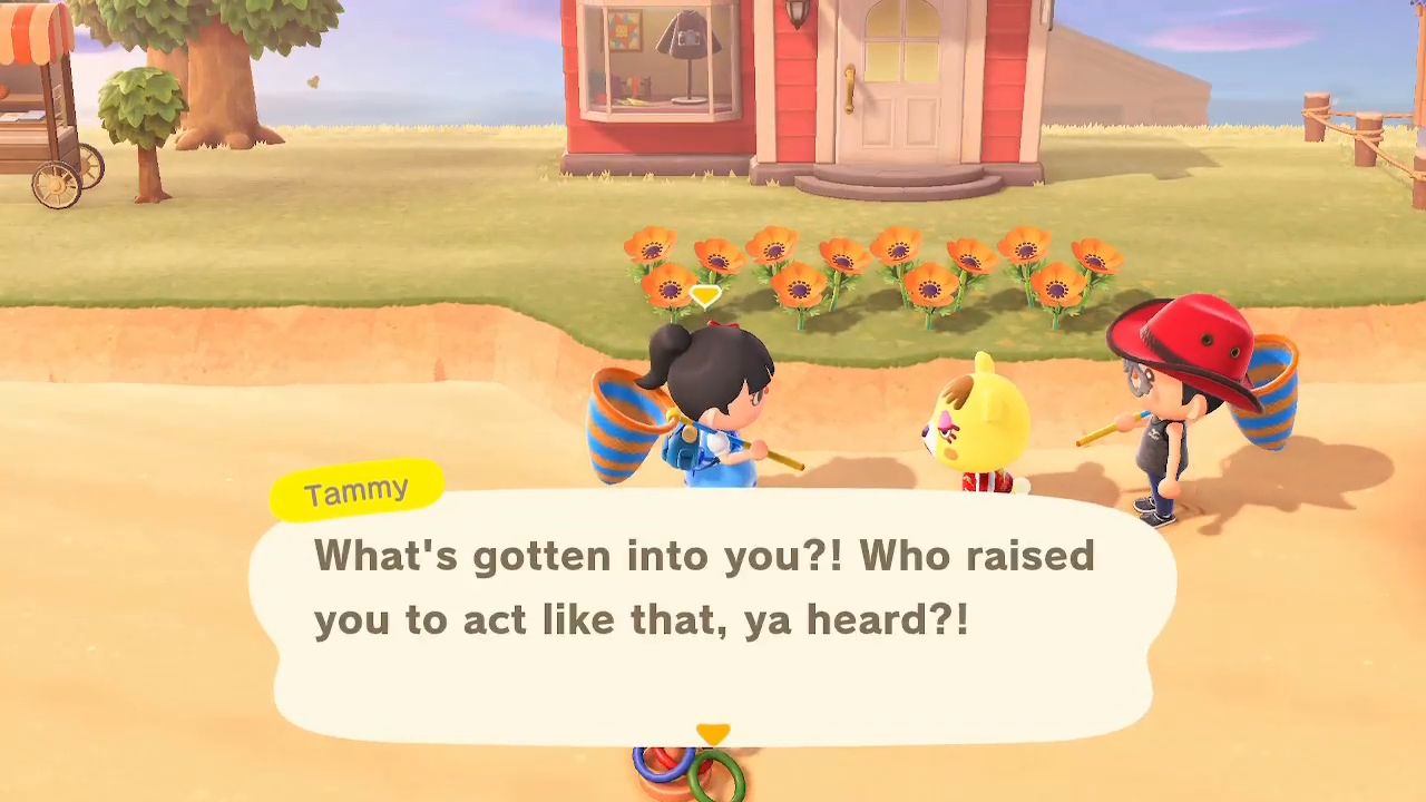 Animal Crossing: New Horizons' Tammy can be rude.