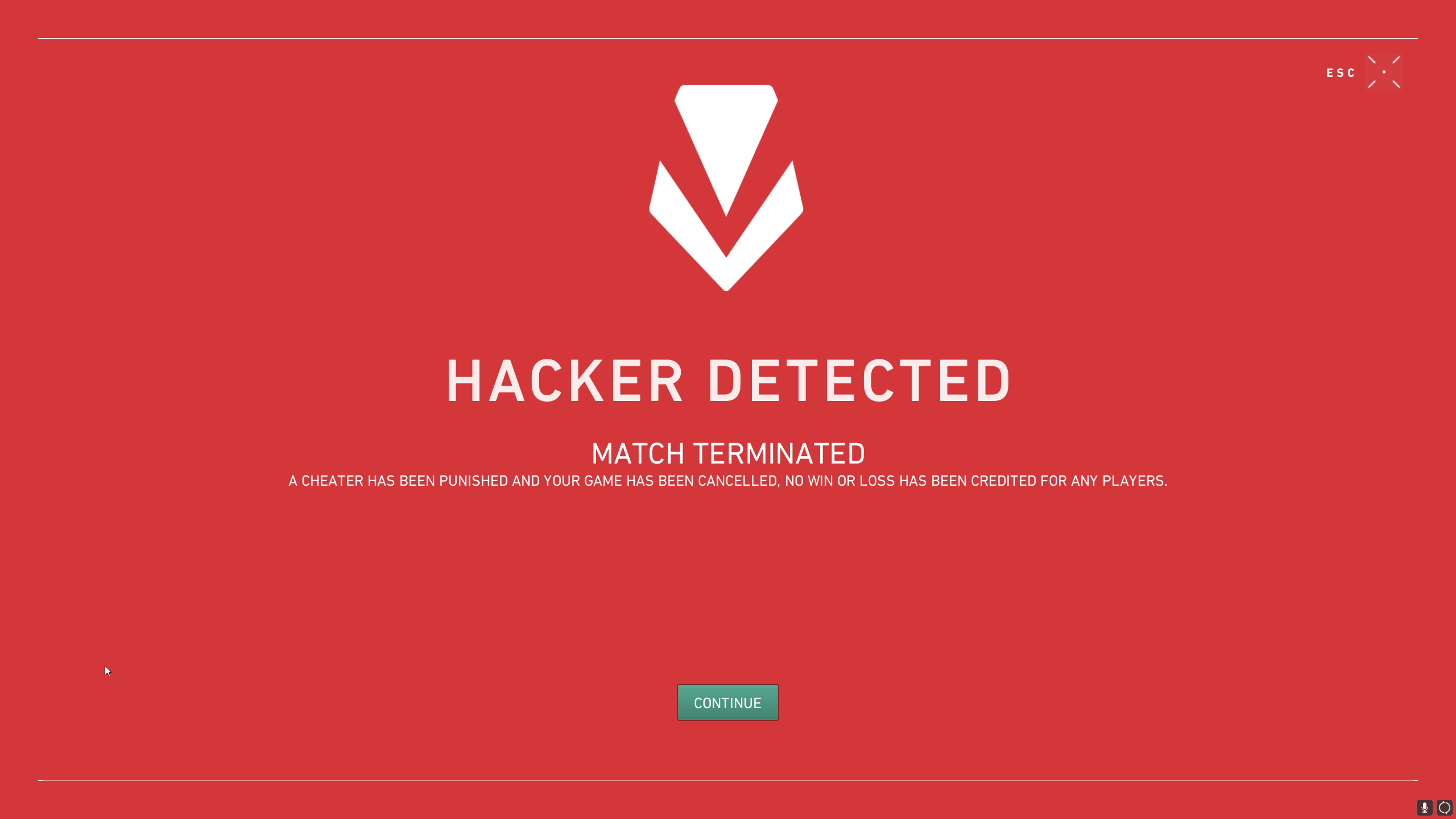 Valorant match cancelled due to cheaters