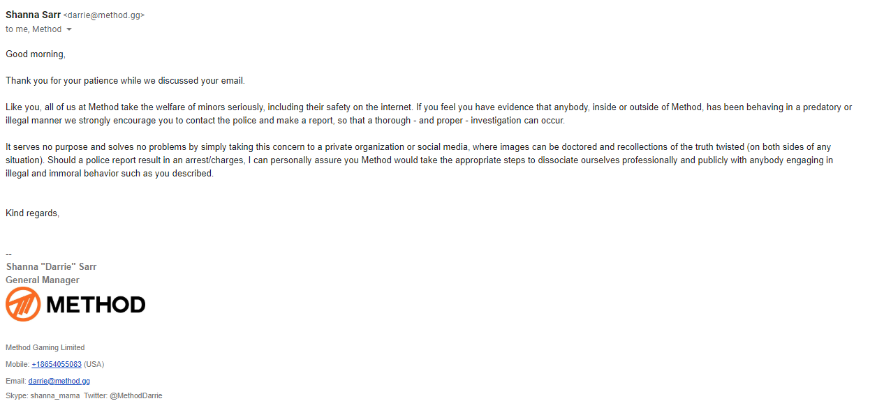 method email scandal