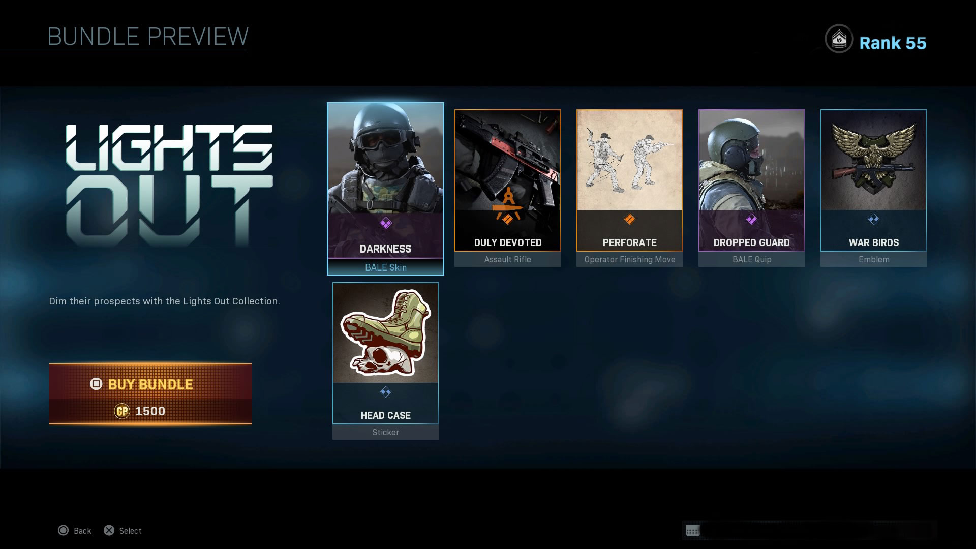 Lights Out bundle in Modern Warfare.