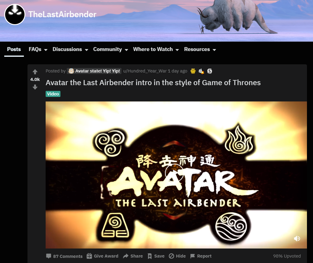 avatar reddit