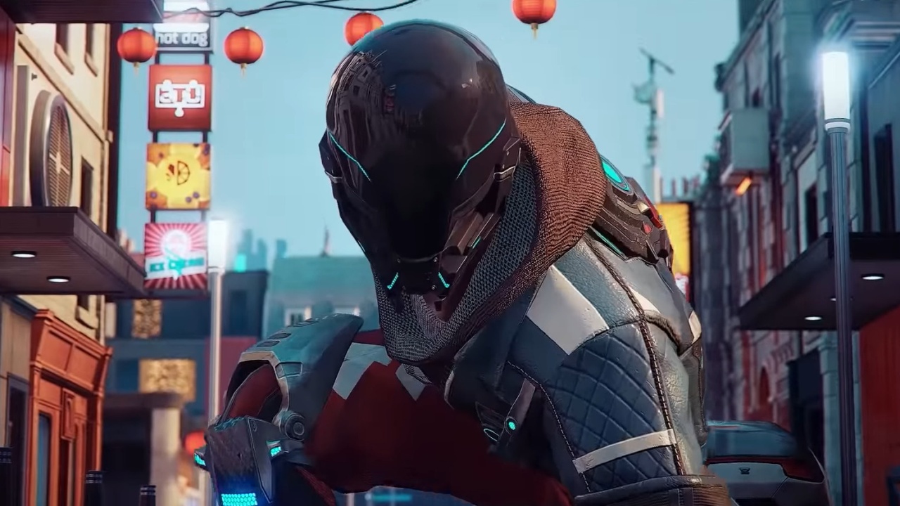 Hyper Scape character drops in for battle