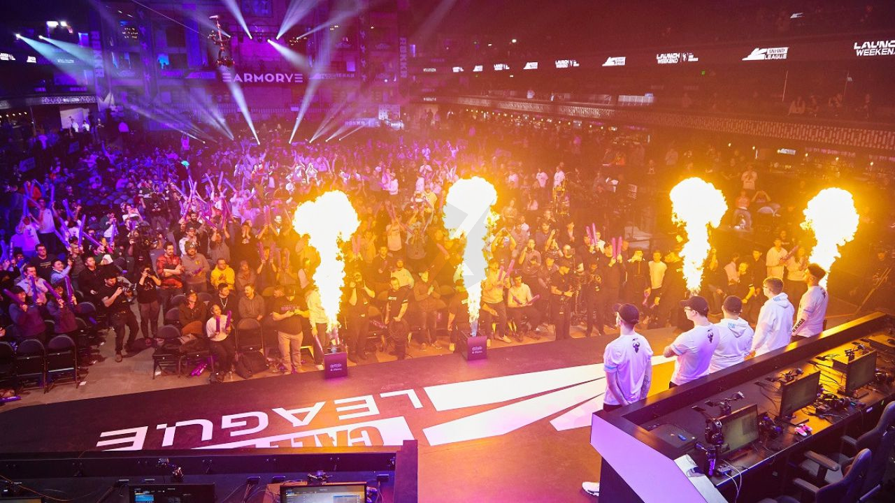 Players on stage during CDL Launch Weekend.