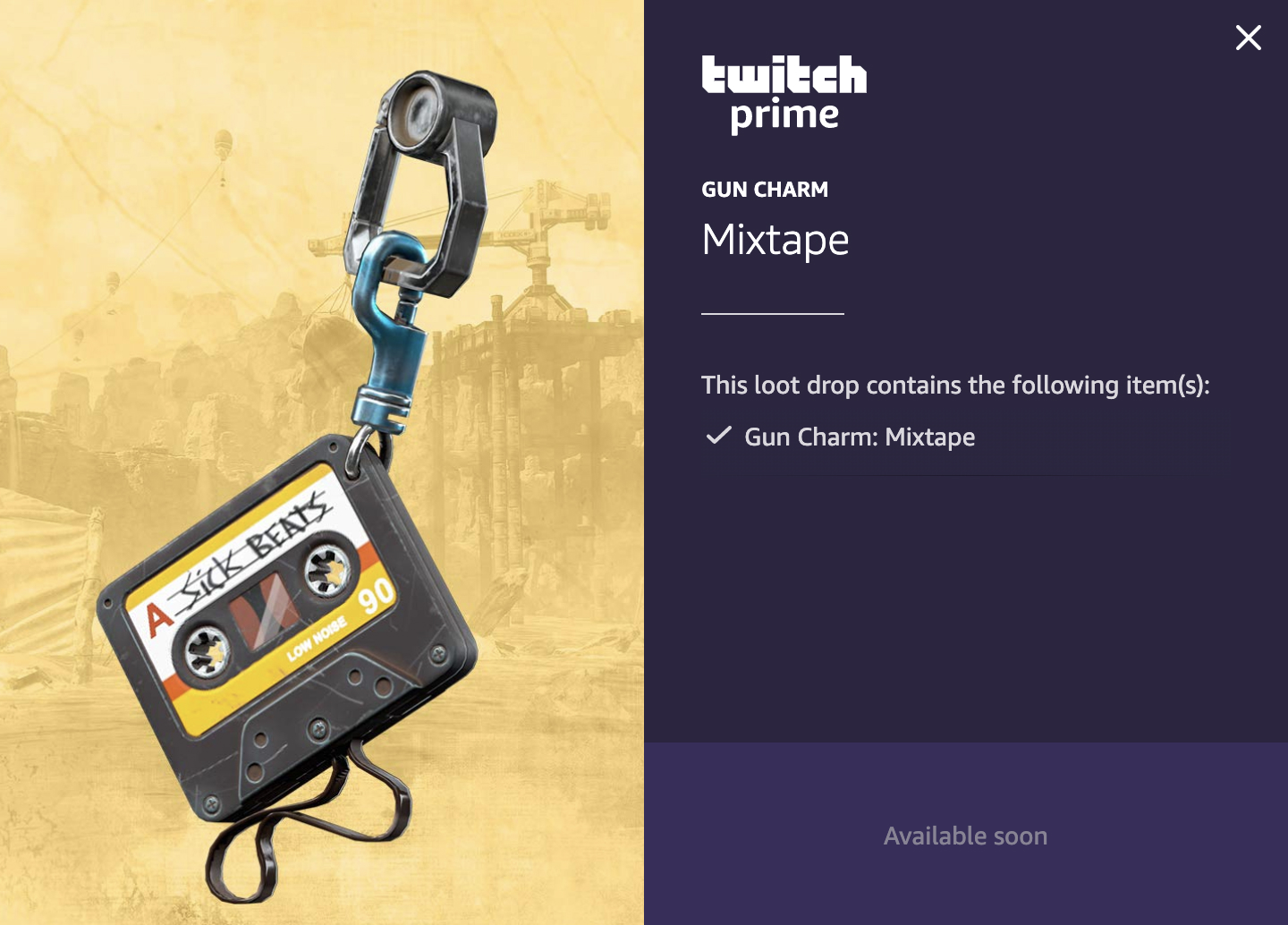 Mixtape gun charm in Apex Legends