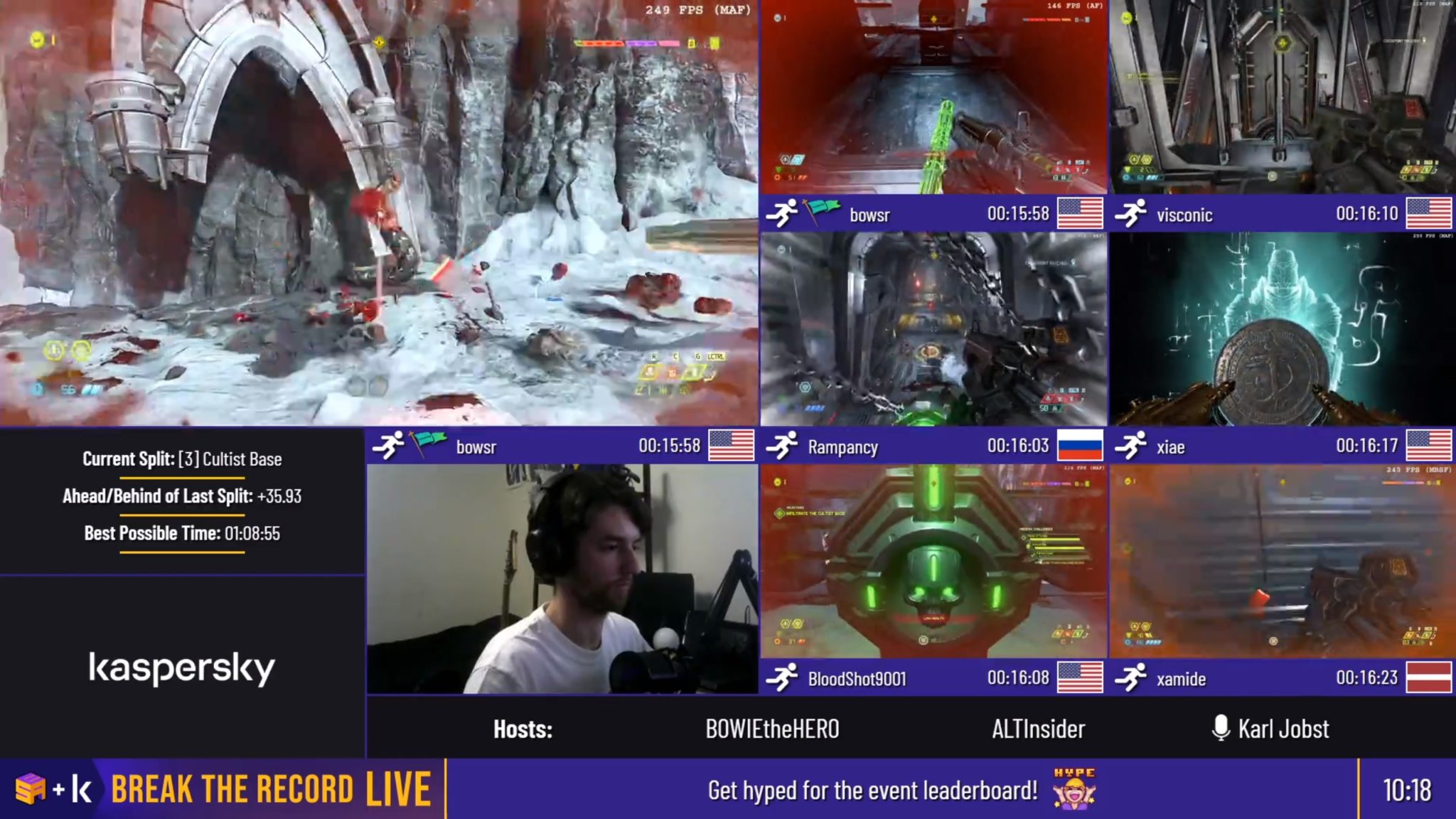 Break the Record: LIVE bowsr's Doom: Eternal run