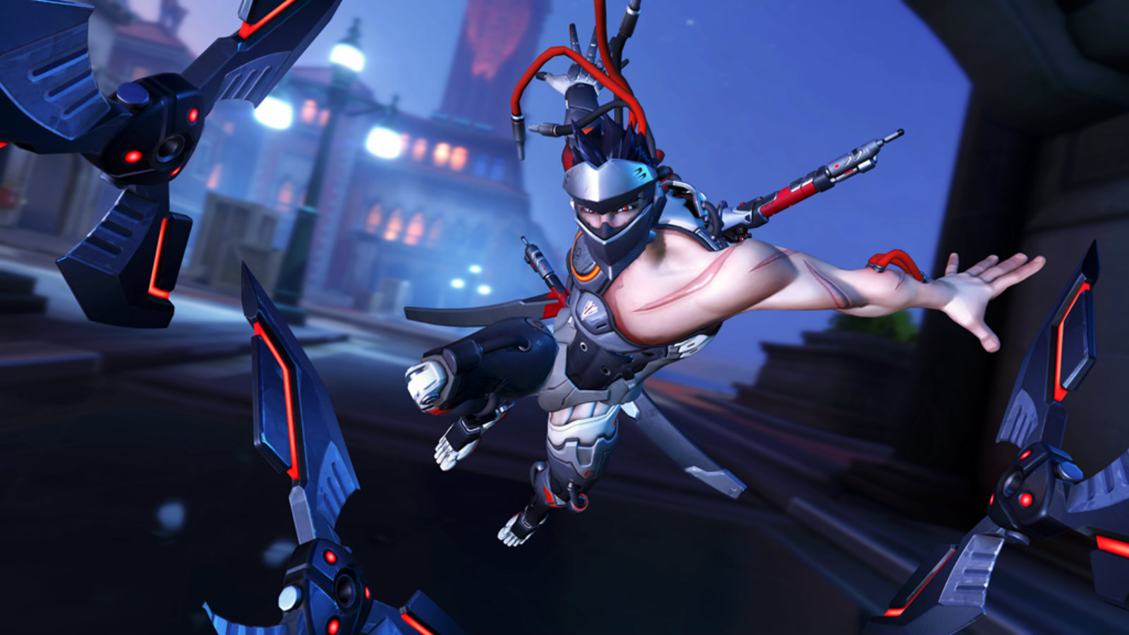Overwatch Genji on Rialto night